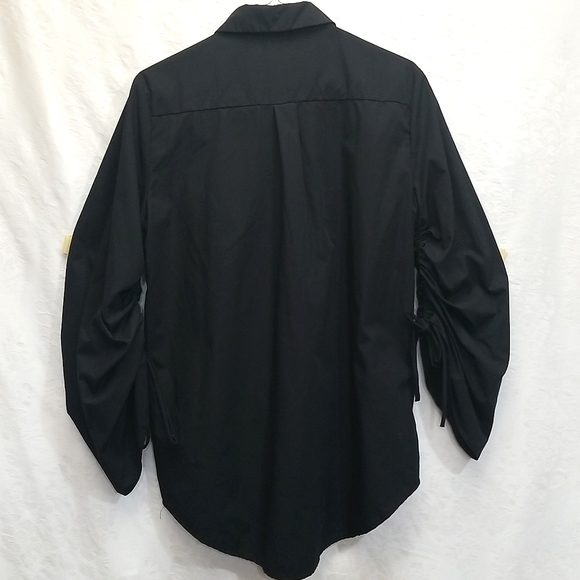 Do+Be black button down black Top size M - Picture 3 of 8